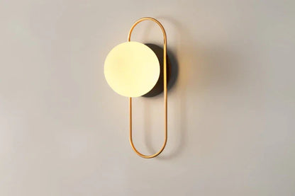 Goldene LED Kugelwandlampe Moderne Wandleuchte