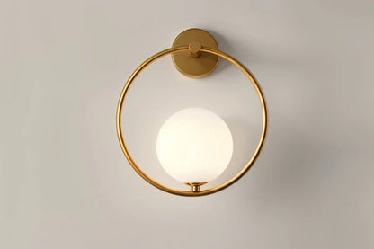 Goldene LED Kugelwandlampe Moderne Wandleuchte
