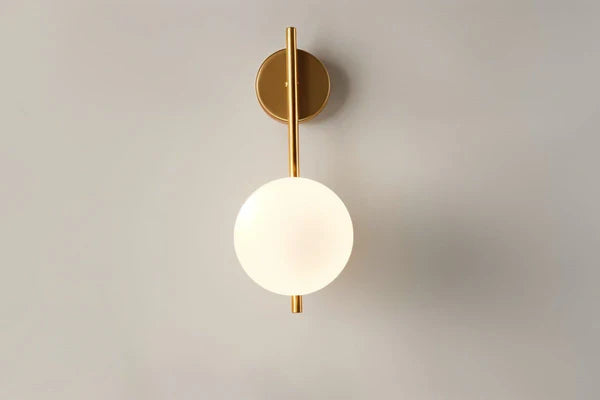 Goldene LED Kugelwandlampe Moderne Wandleuchte