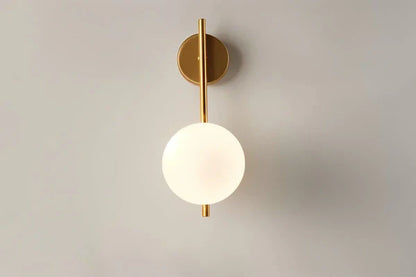 Goldene LED Kugelwandlampe Moderne Wandleuchte