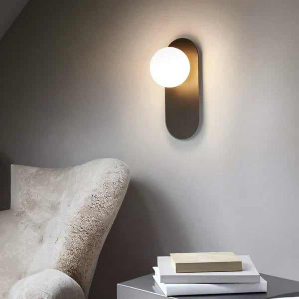Goldene LED Kugelwandlampe Moderne Wandleuchte