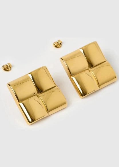 Maya | Glänzende Gold-Ohrringe Zendoo.de
