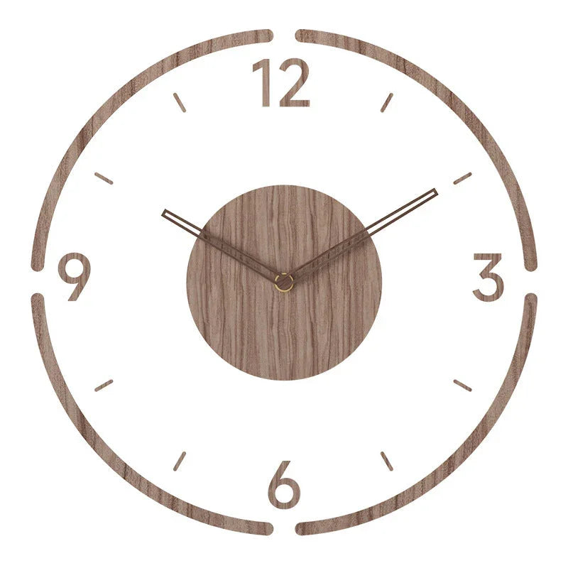 Holzwanduhr Minimalistisch Lautlos