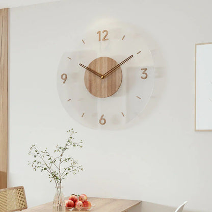 Holzwanduhr Minimalistisch Lautlos