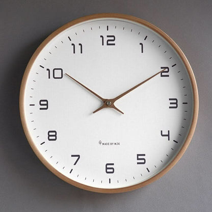 NordicTime Holzwanduhr Skandinavisches Design