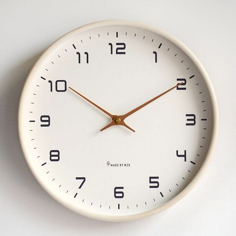 NordicTime Holzwanduhr Skandinavisches Design