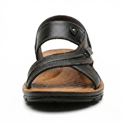 Herren Orthopädische Sandalen Leder