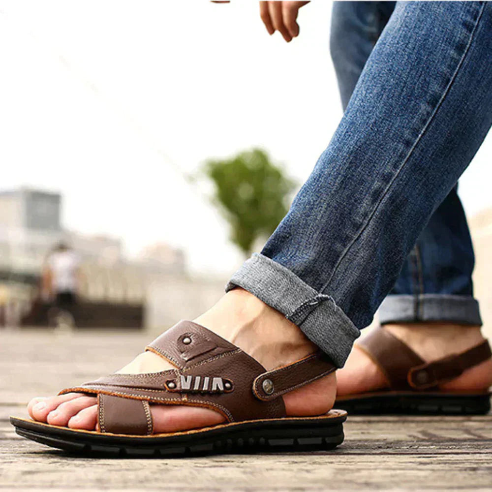 Männer Orthopädische Sandalen Leder