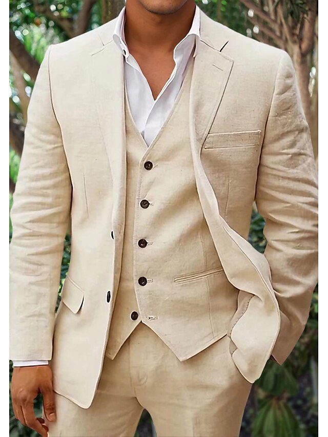 Herren Anzug 3-teilig Blazer Weste Hose