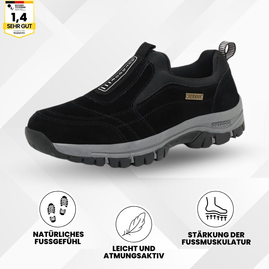 Herren Laufschuhe Stabile Sohle Alltag Schwarz - Norvielle