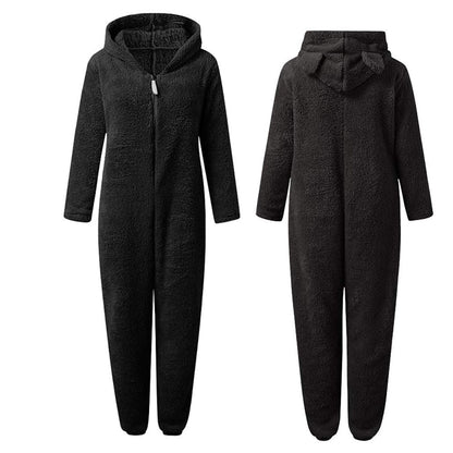 Weiche Damen Fleece-Overall Warm