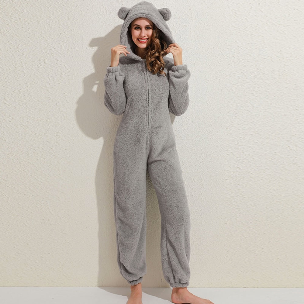Weiche Damen Fleece-Overall Warm