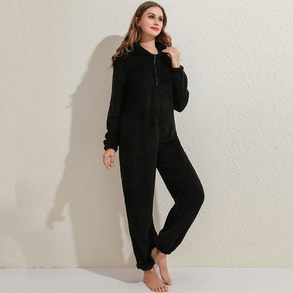 Weiche Damen Fleece-Overall Warm