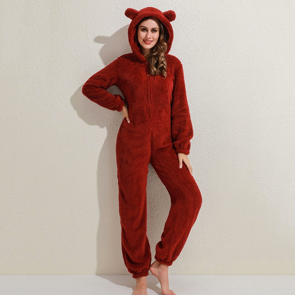 Weiche Damen Fleece-Overall Warm
