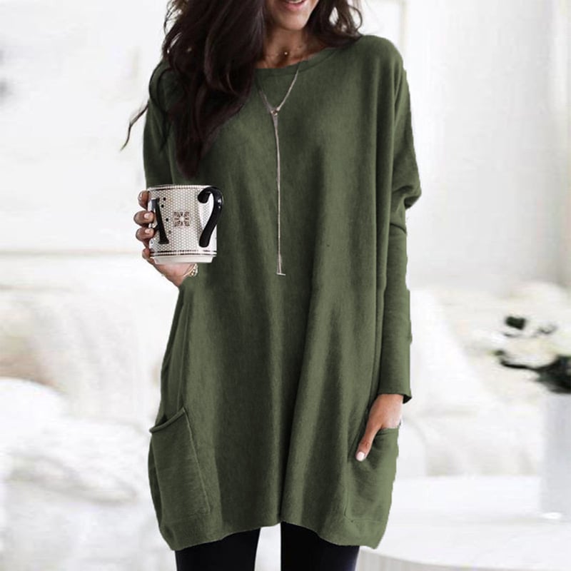 Damen Pullover Lang Modisch - Norvielle