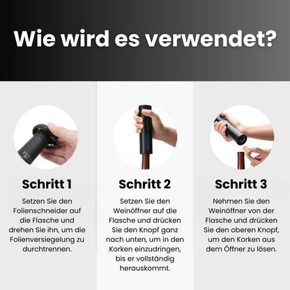Flaschenöffner Set Wein- und Bieröffner Edelstahl