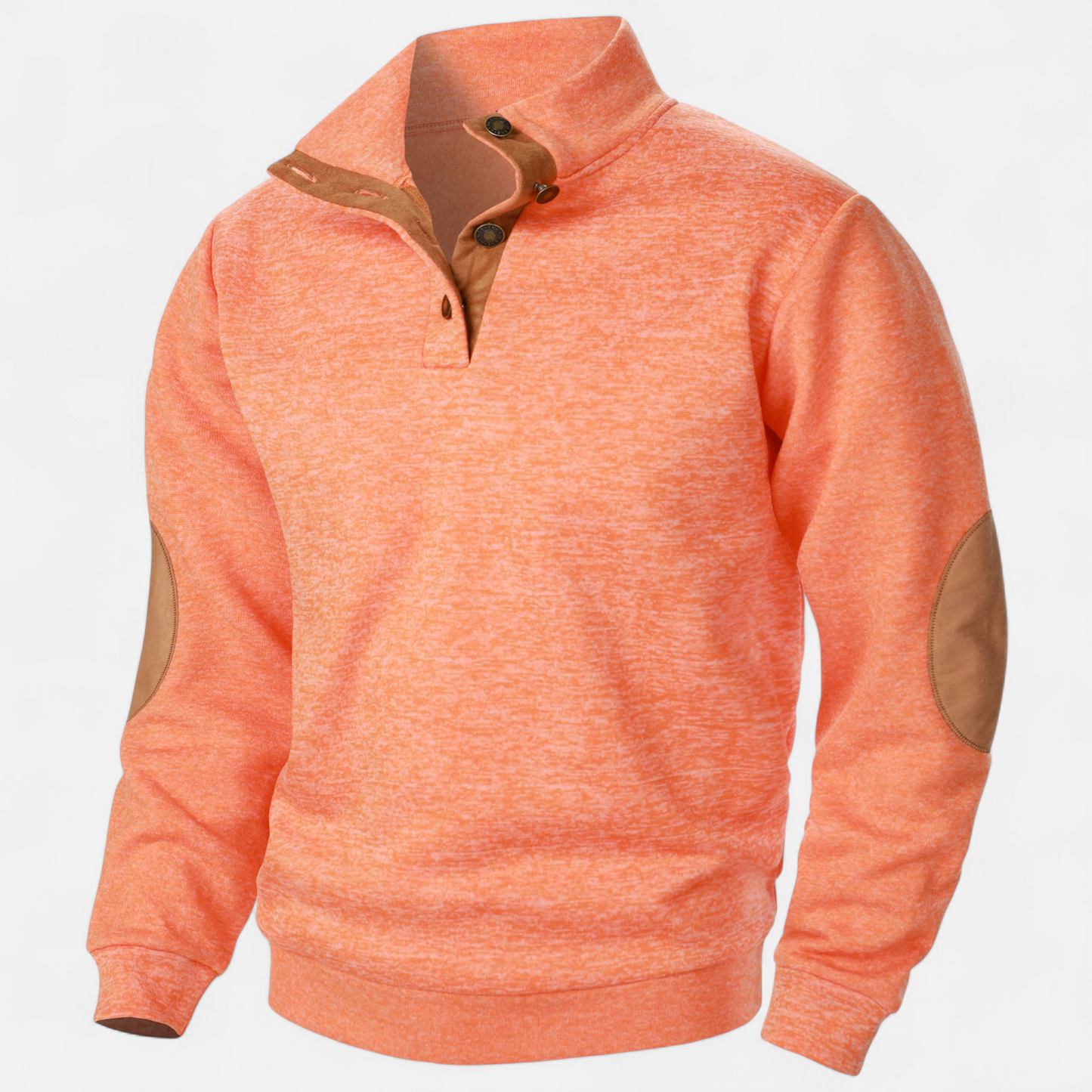 Levi Herren Strickpullover Stehkragen Patchwork