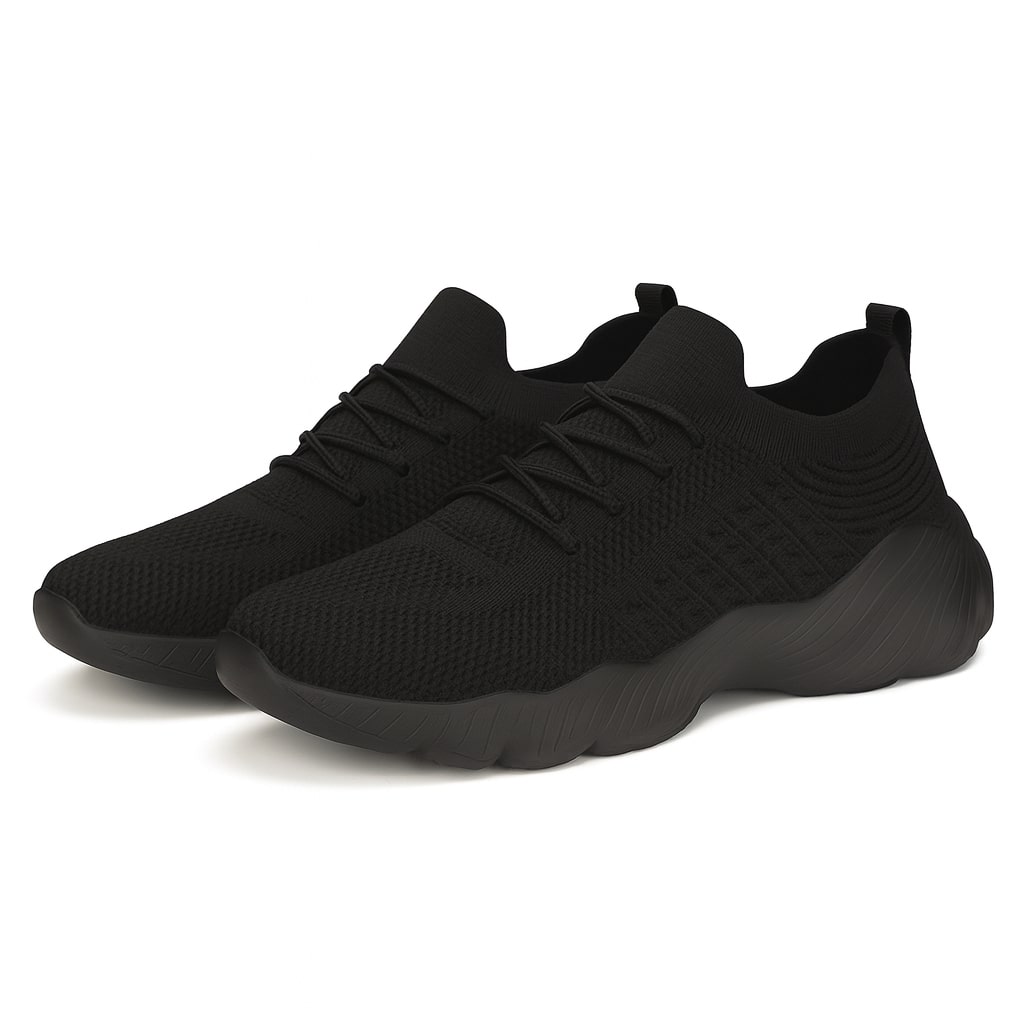 Orthopädische Sneaker Strickmesh Schnürung