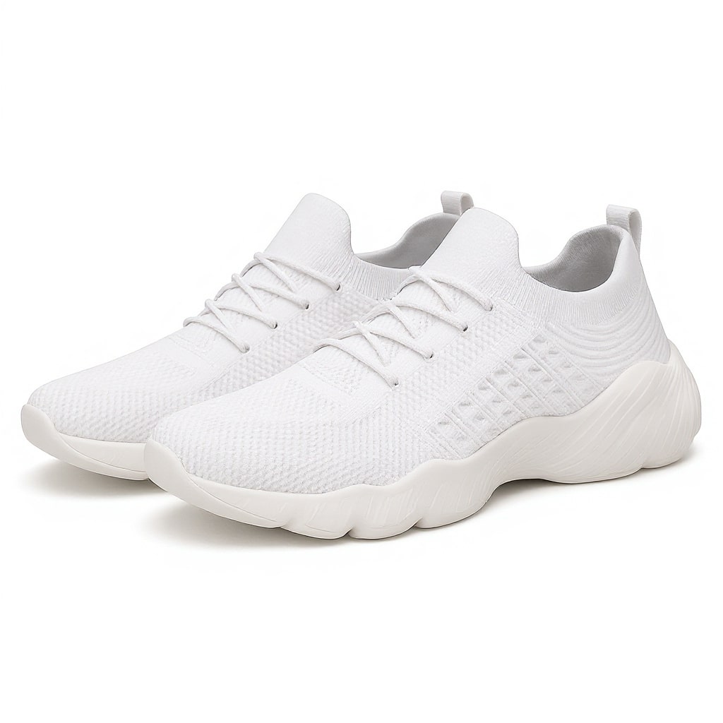 Orthopädische Sneaker Strickmesh Schnürung