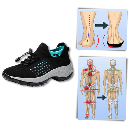 Orthopädische Damen Sneaker Bequem Komfortschuhe