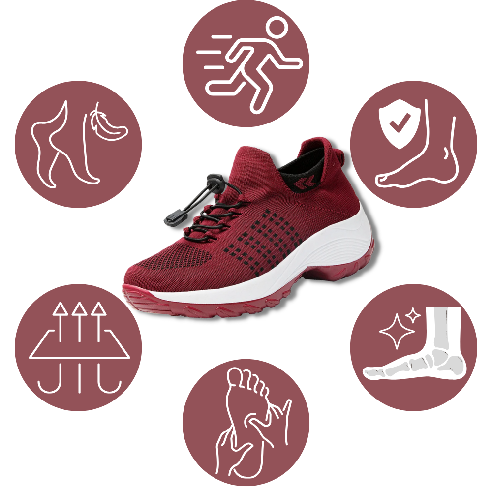 Orthopädische Damen Sneaker Bequem Komfortschuhe