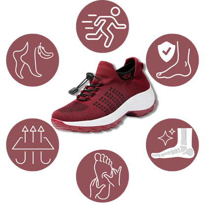 Orthopädische Damen Sneaker Bequem Komfortschuhe