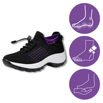 Orthopädische Damen Sneaker Bequem Komfortschuhe