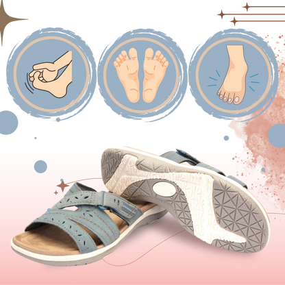 Damen Sandalen Orthopädische Einlegesohlen Offene Zehen