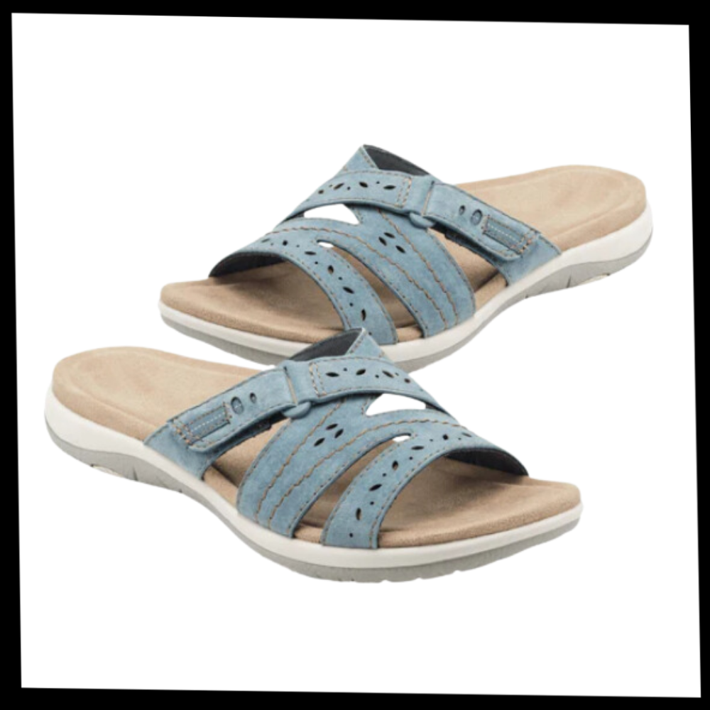 Damen Sandalen Orthopädische Einlegesohlen Offene Zehen