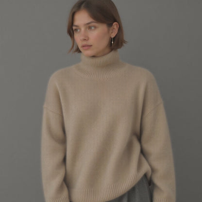Damen Oversized Rollkragenpullover Olivia Winter