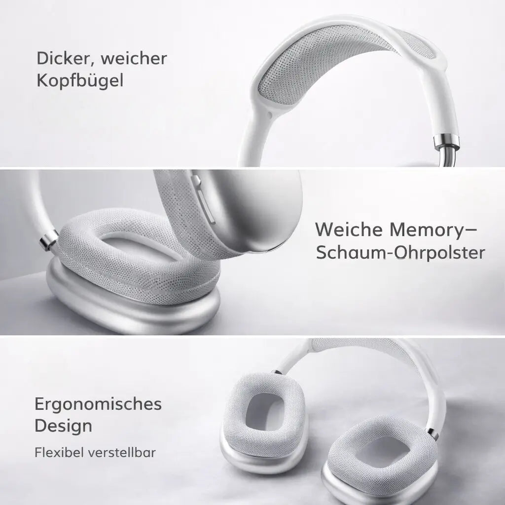 Audilux Over-Ear-Kopfhörer Bluetooth Aktive Geräuschunterdrückung