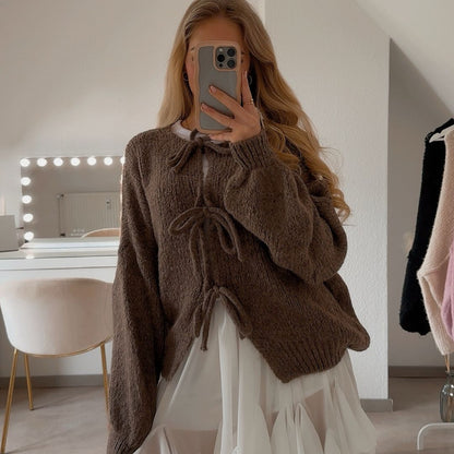 Norvielle Damen Übergroßer Cardigan