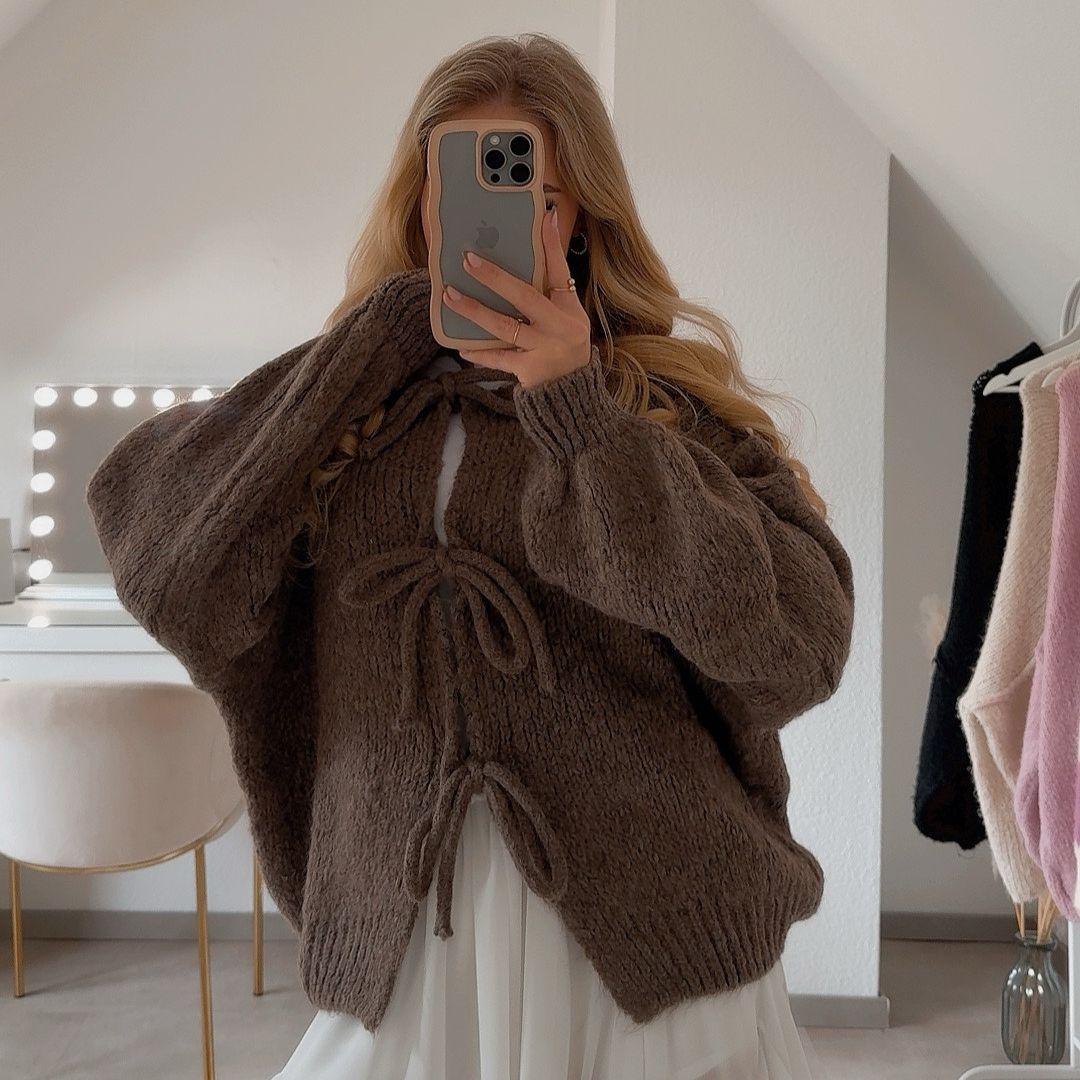 Norvielle Damen Übergroßer Cardigan