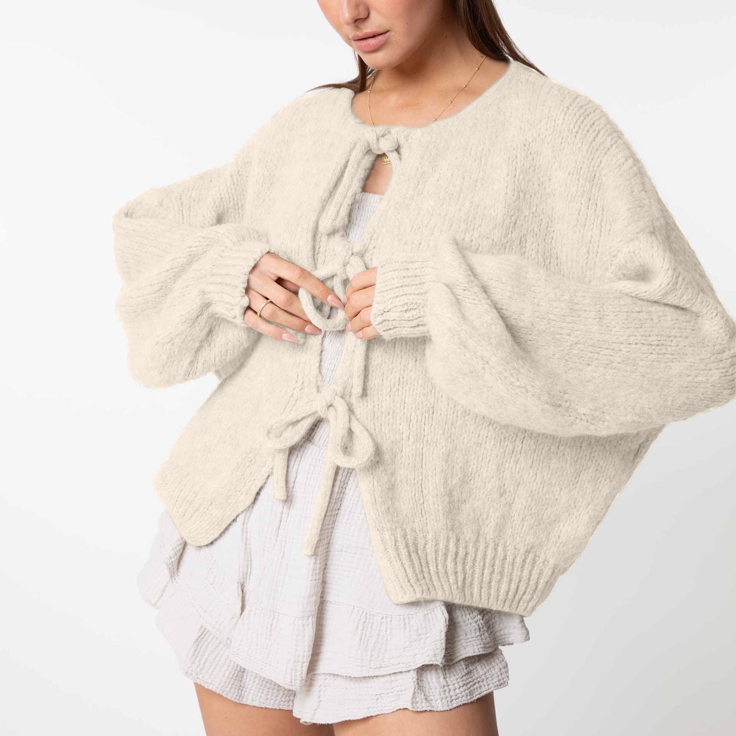 Norvielle Damen Übergroßer Cardigan