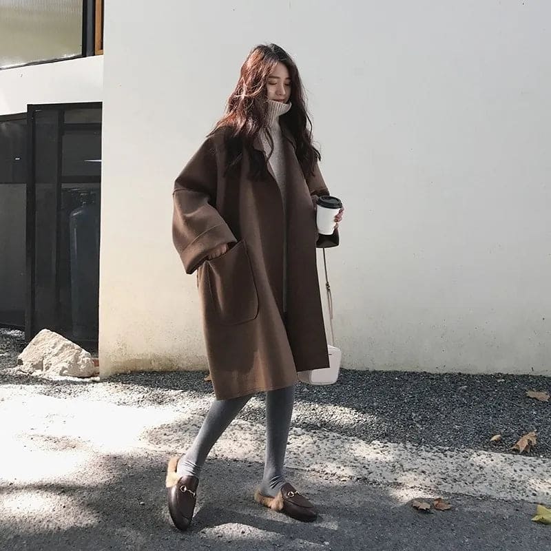 Damen Trenchcoat Oversized