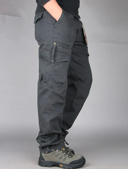 Herren Cargohose Gerade Passform Funktionale Taschen