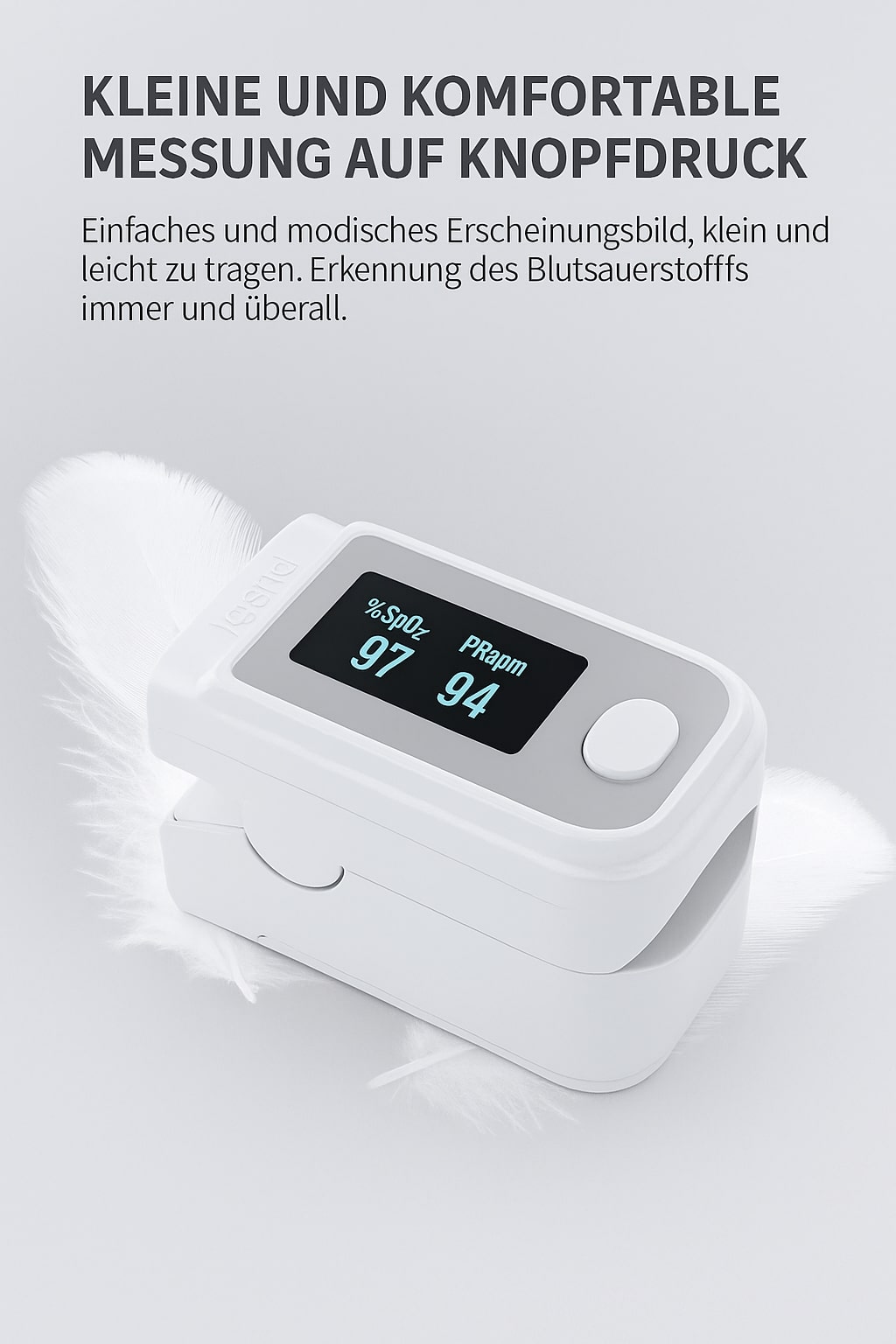 Kontaktloser Sauerstoff- & Pulsmesser wird zu:
Pulsoxymeter Kontaktlos