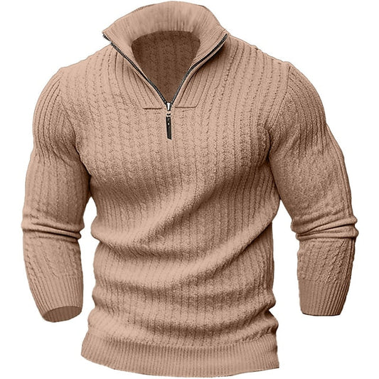 Norvielle Herren Pullover Reißverschluss Trendig - Norvielle