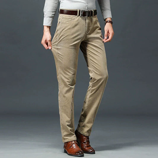 Alcott Herren Slim-Fit Hosen Stretch Klassisch Schwarz - Norvielle