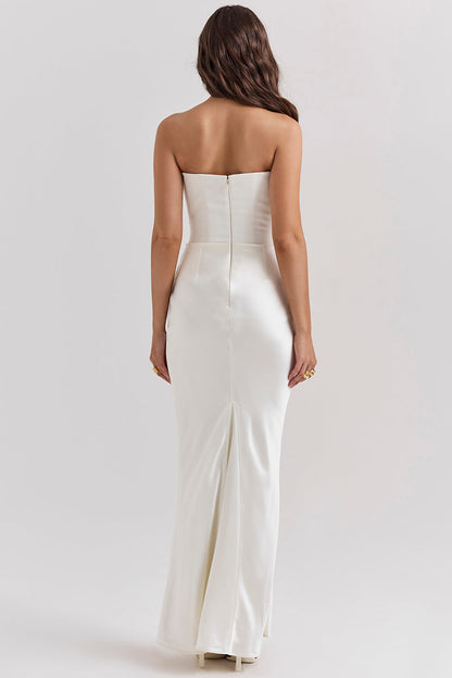 Trägerloses Maxi-Kleid Korsett-Dress