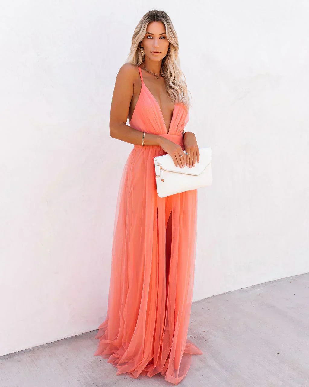 Damen Maxikleid Sommer Leicht Elegantes