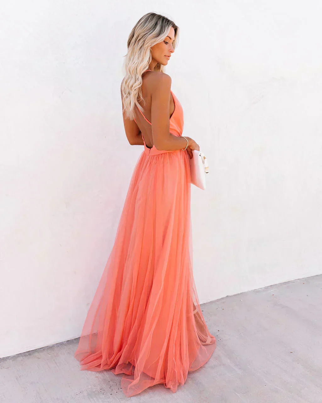 Damen Maxikleid Sommer Leicht Elegantes