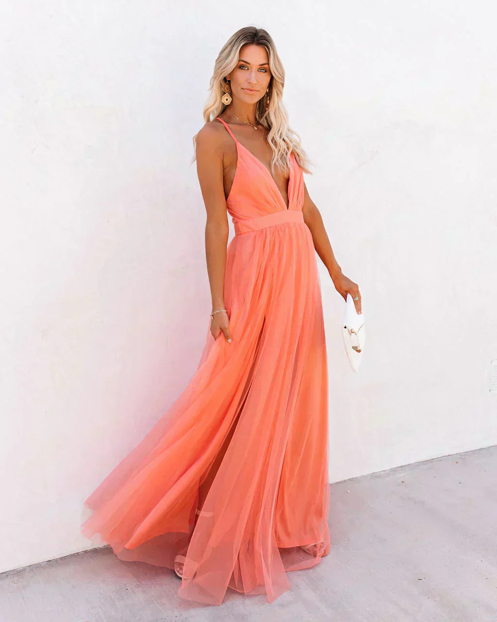 Damen Maxikleid Sommer Leicht Elegantes - Norvielle