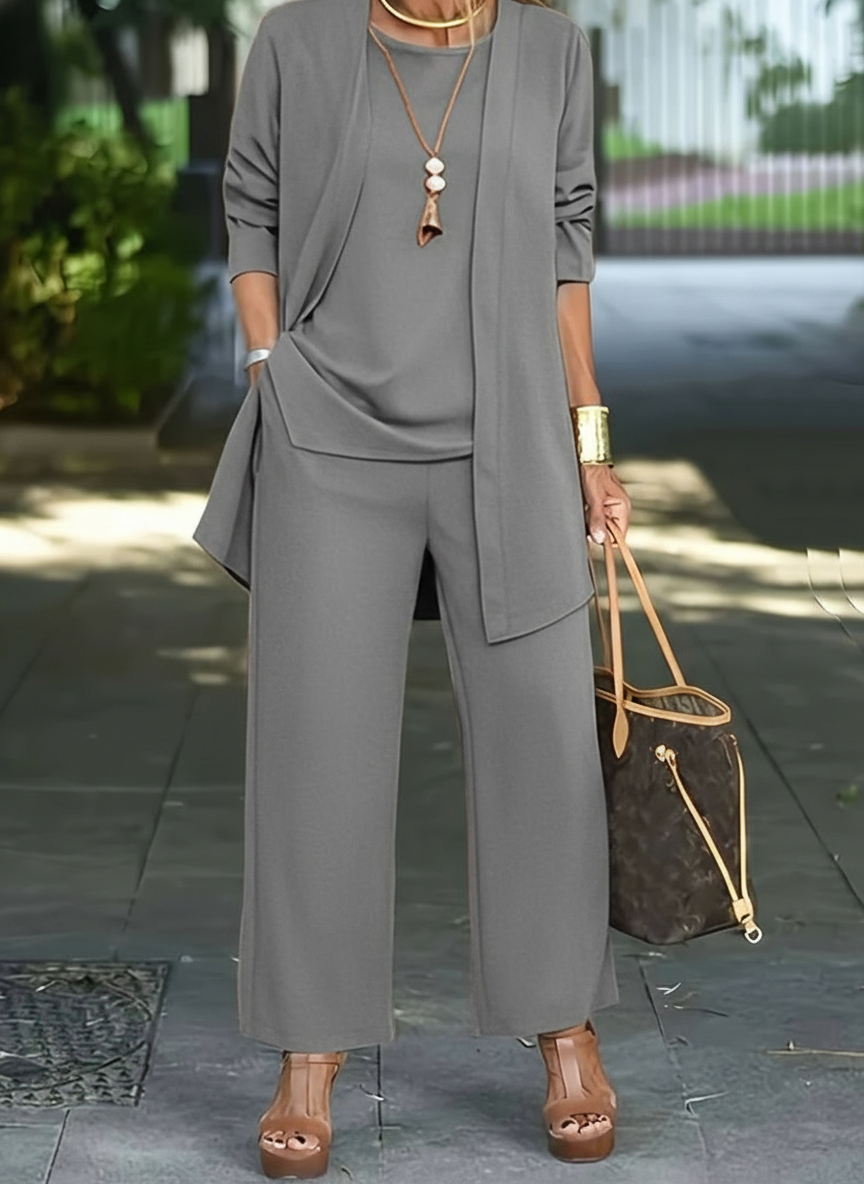 Mika Damen 3-teiliges Set Elegantes Outfit