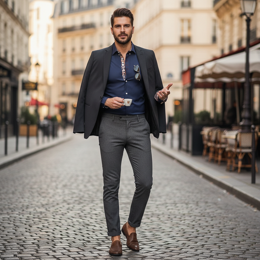 Adrien Herren Langarmhemd Elegant - Norvielle