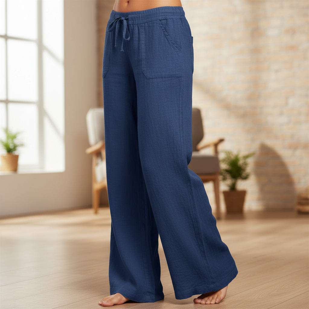 Damen Sommerhose Lockere Bequeme Leichte Hose