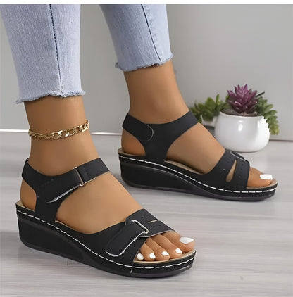 Norvielle Damen Keilsandalen Weich