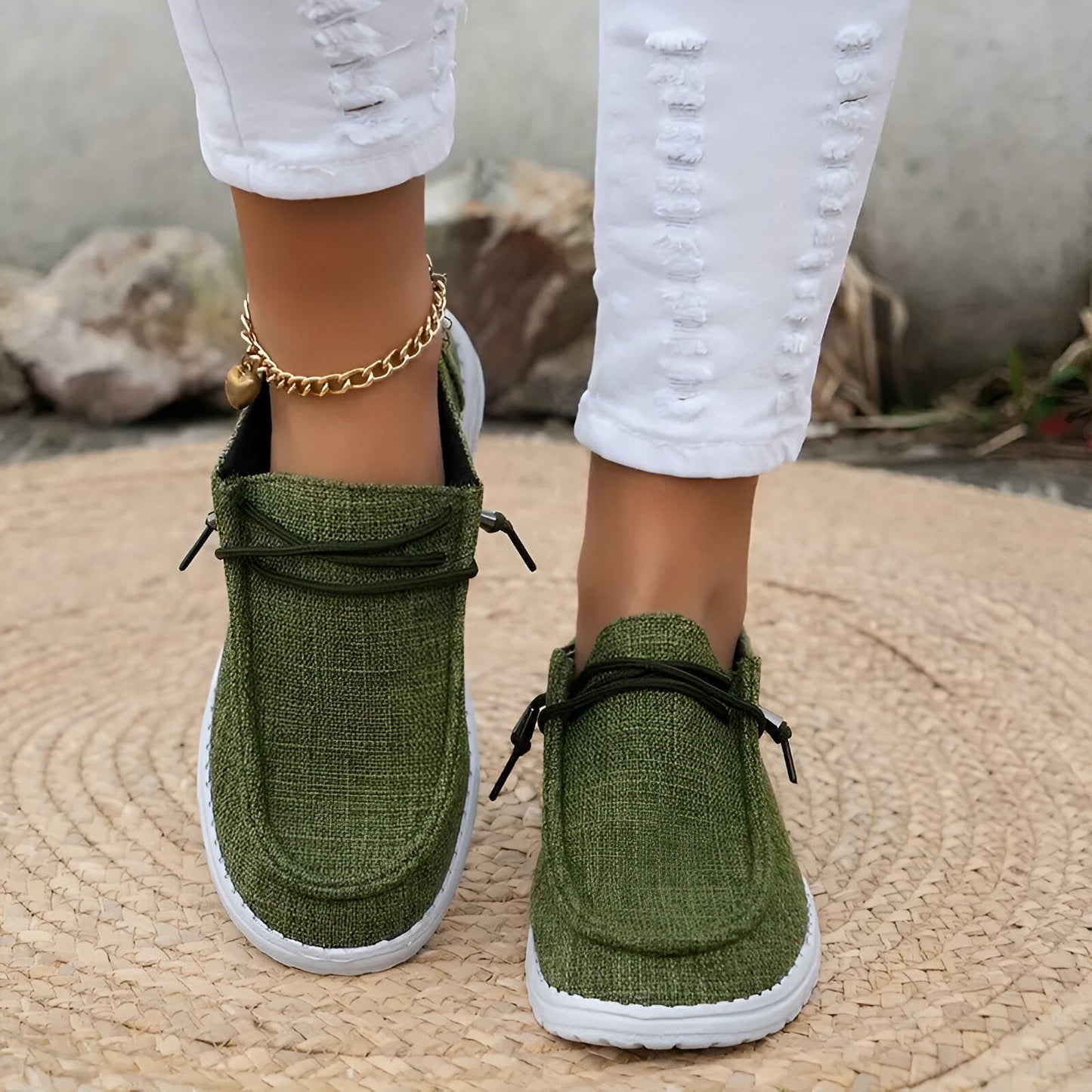 Norvielle Damen Slipperschuhe Bequem