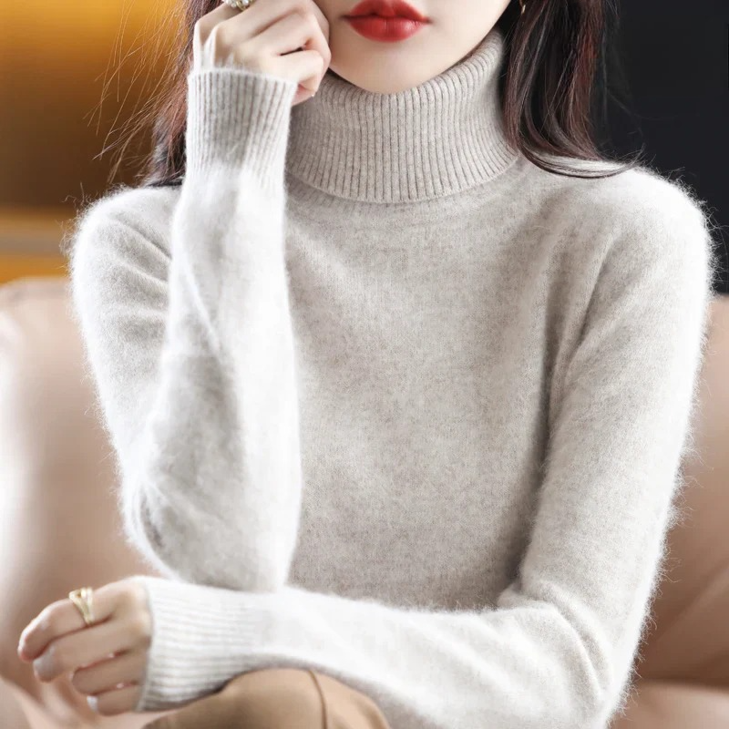 Letizia Damen Rollkragenpullover Elegantes Design