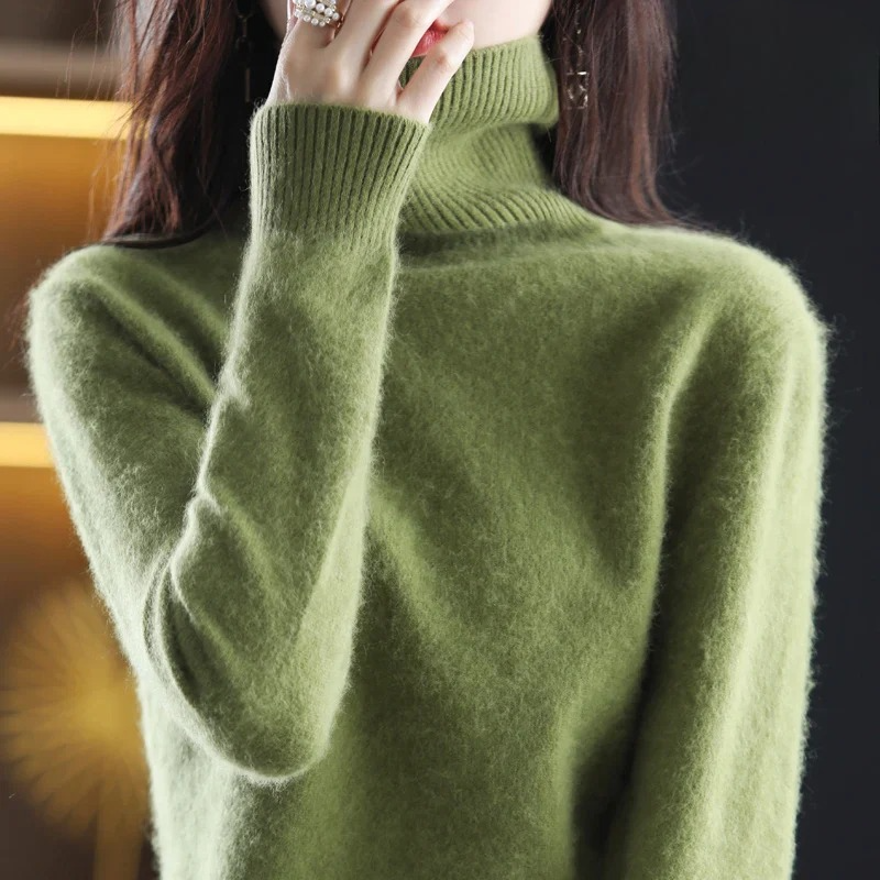 Letizia Damen Rollkragenpullover Elegantes Design